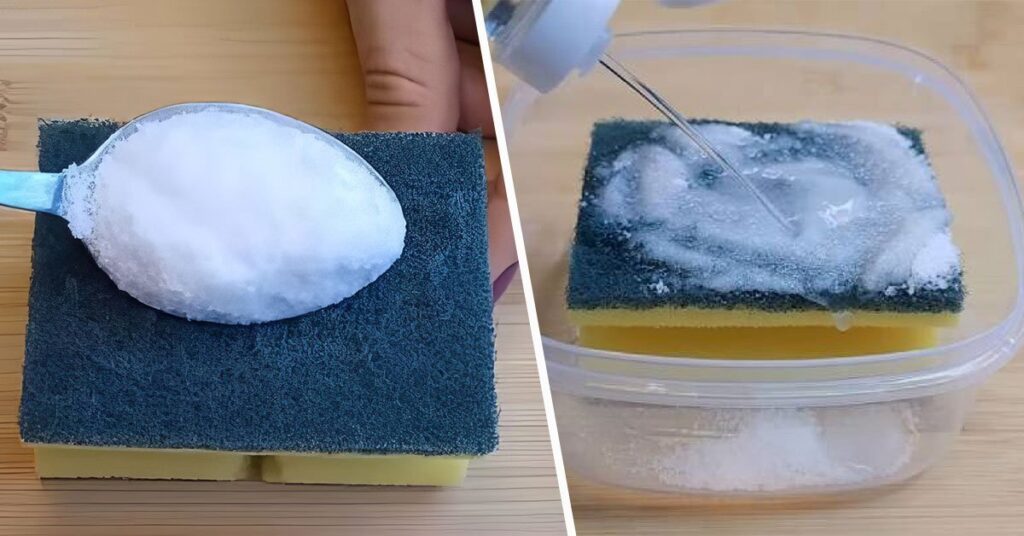Vložte kuchyňskou houbičku se solí do mikrovlnné trouby: kouzelný trik, který všechno změní